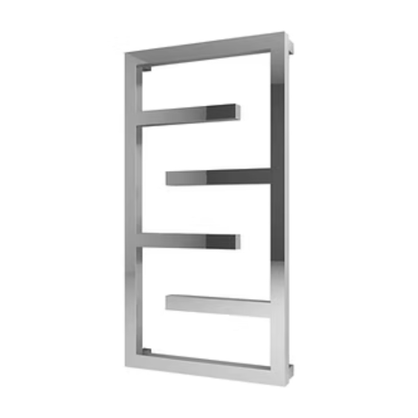 Product cut out image of the Radox Aztec 915mm x 600mm Chrome Designer Heated Towel Rail